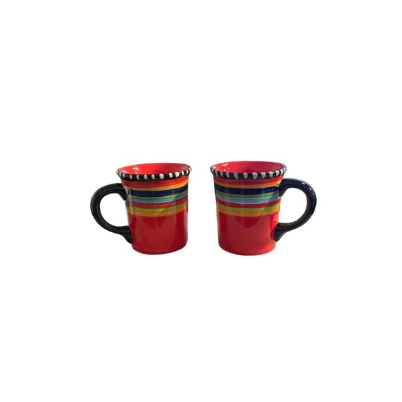 (2) Gibson Elite Pueblo Springs Coffee Mug Pueblo Springs Red Cup Large - Picture 5 of 10